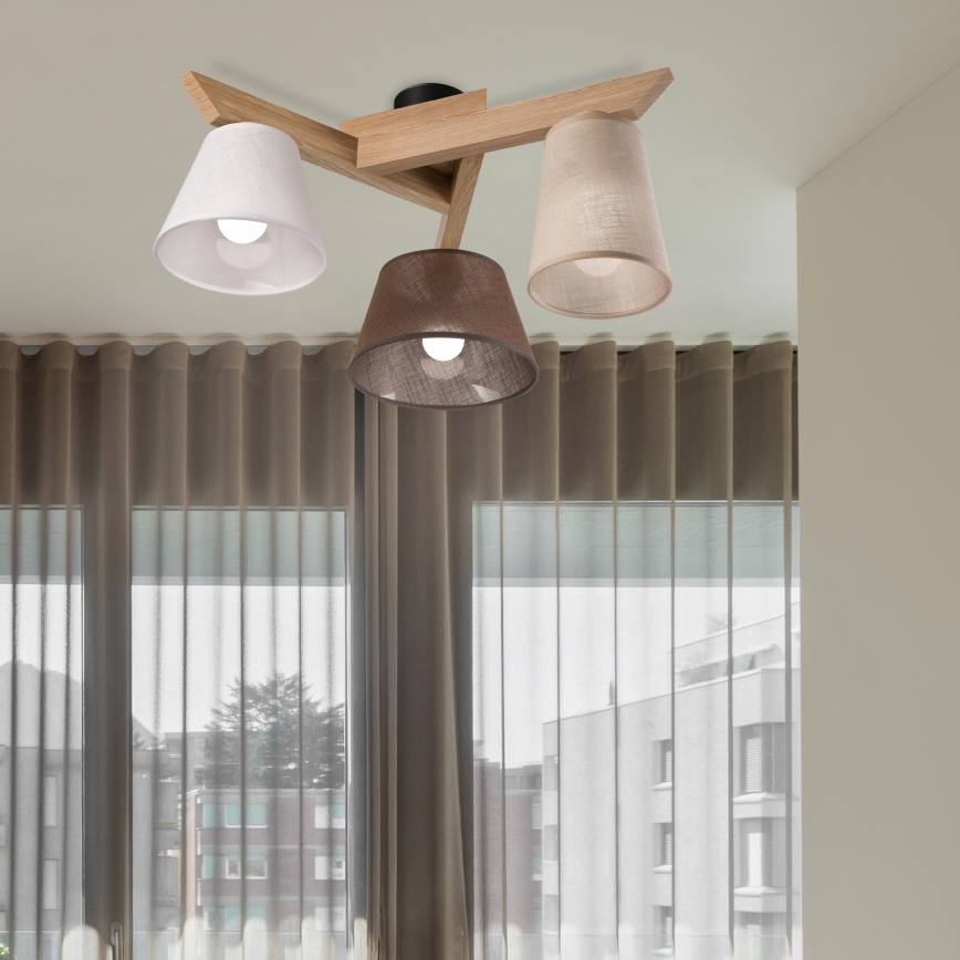 Brilagi - LED  Anbauleuchte ANTHONY 3xE14/40W/230V Eiche