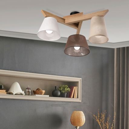 Brilagi - LED  Anbauleuchte ANTHONY 3xE14/40W/230V Eiche