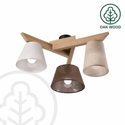 Brilagi - LED  Anbauleuchte ANTHONY 3xE14/40W/230V Eiche