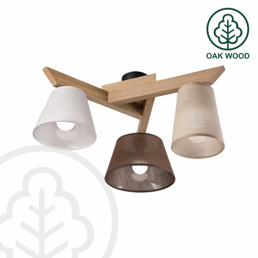 Brilagi - LED  Anbauleuchte ANTHONY 3xE14/40W/230V Eiche