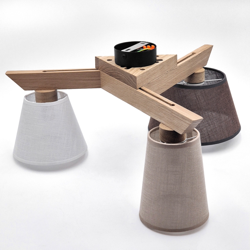 Brilagi - LED  Anbauleuchte ANTHONY 3xE14/40W/230V Eiche