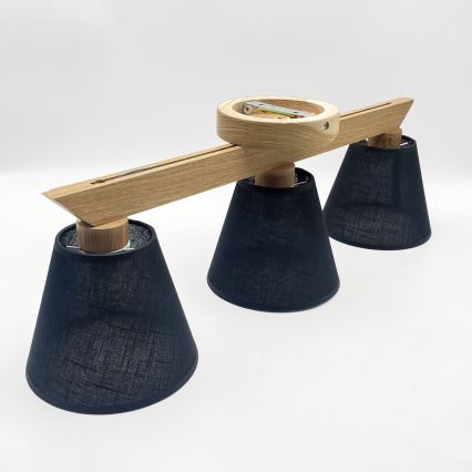 Brilagi - LED  Anbauleuchte ANTHONY 3xE14/40W/230V Eiche/schwarz