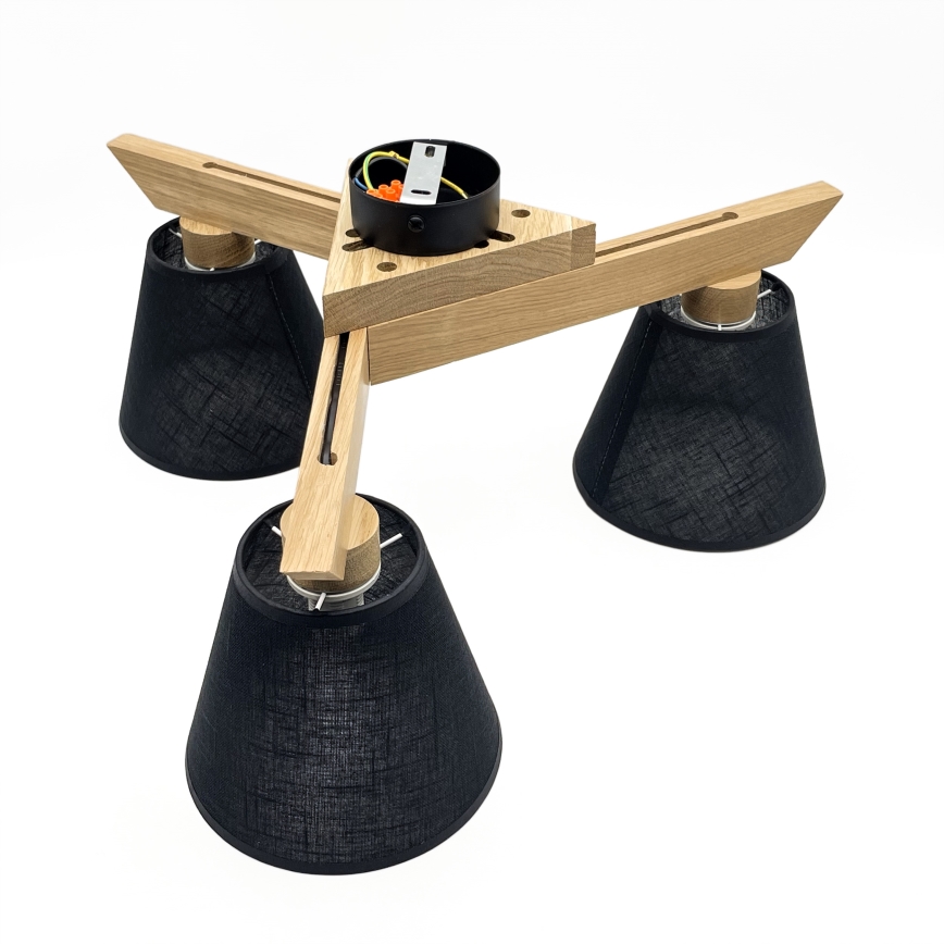 Brilagi - LED  Anbauleuchte ANTHONY 3xE14/40W/230V Eiche/schwarz