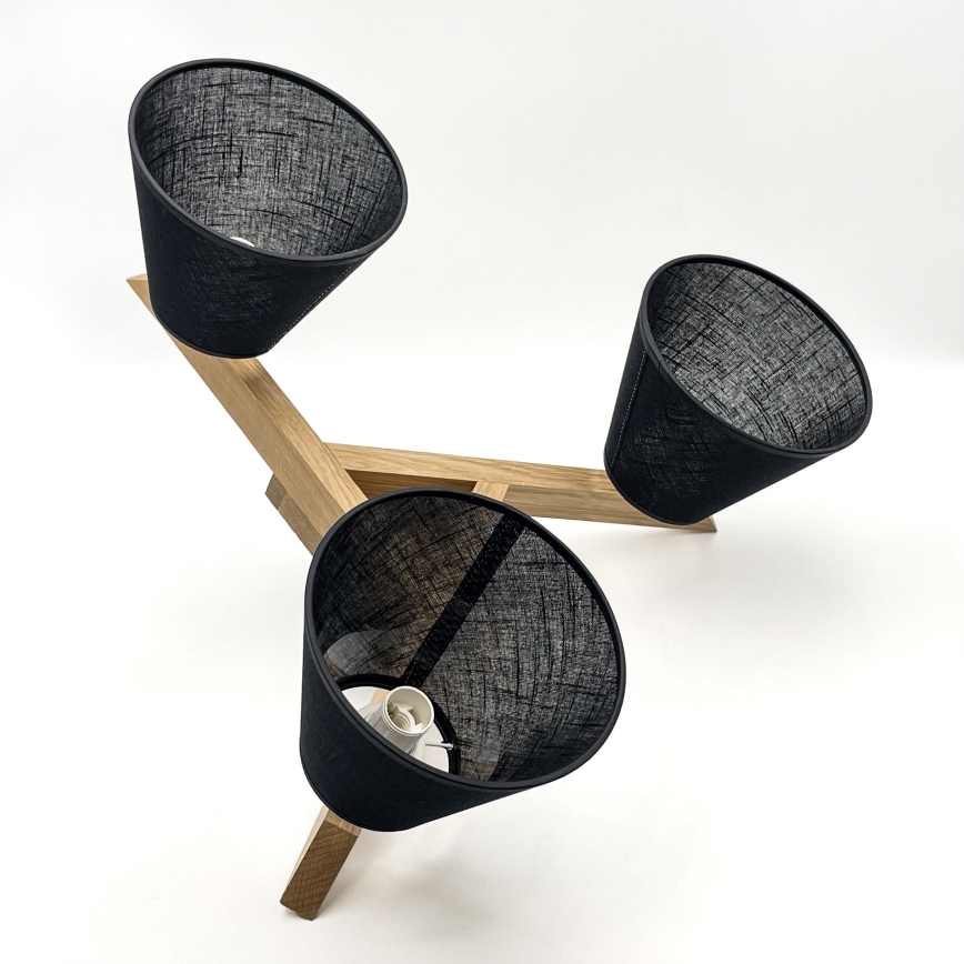 Brilagi - LED  Anbauleuchte ANTHONY 3xE14/40W/230V Eiche/schwarz