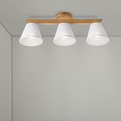 Brilagi - LED  Anbauleuchte ANTHONY 3xE14/40W/230V Eiche/weiß