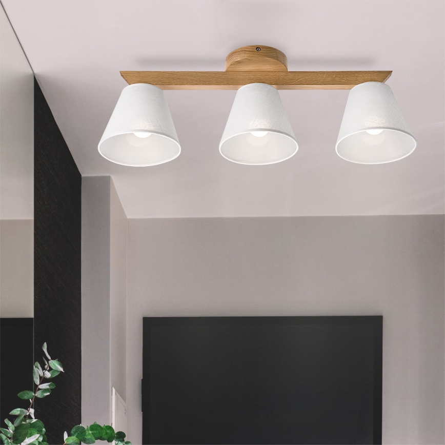 Brilagi - LED  Anbauleuchte ANTHONY 3xE14/40W/230V Eiche/weiß