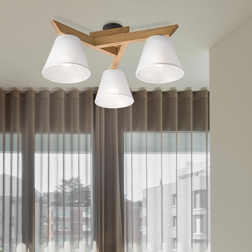 Brilagi - LED  Anbauleuchte ANTHONY 3xE14/40W/230V Eiche/weiß