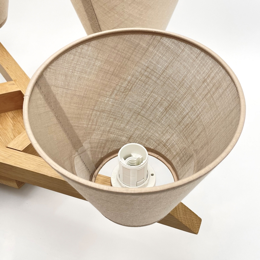 Brilagi - LED  Anbauleuchte ANTHONY 5xE14/40W/230V Eiche/beige