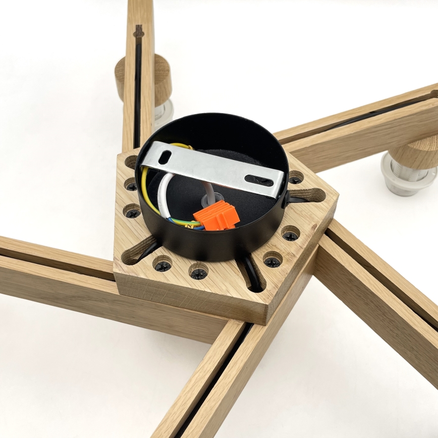 Brilagi - LED  Anbauleuchte ANTHONY 5xE14/40W/230V Eiche/beige