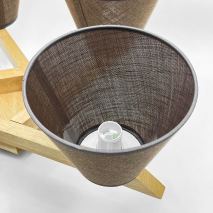 Brilagi - LED  Anbauleuchte ANTHONY 5xE14/40W/230V Eiche/braun