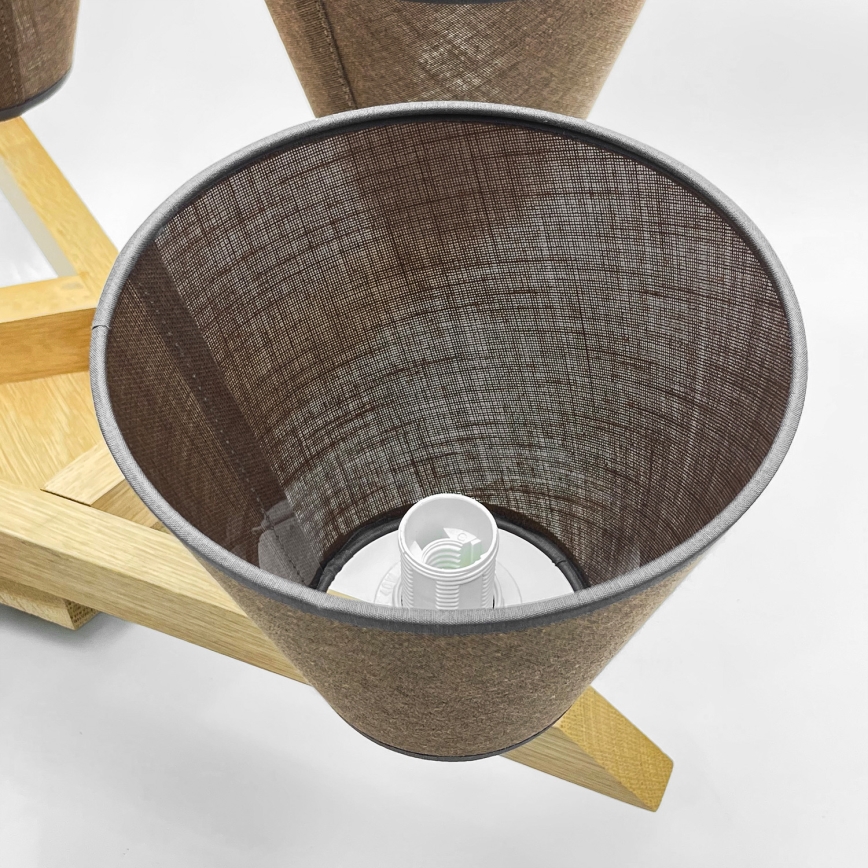 Brilagi - LED  Anbauleuchte ANTHONY 5xE14/40W/230V Eiche/braun