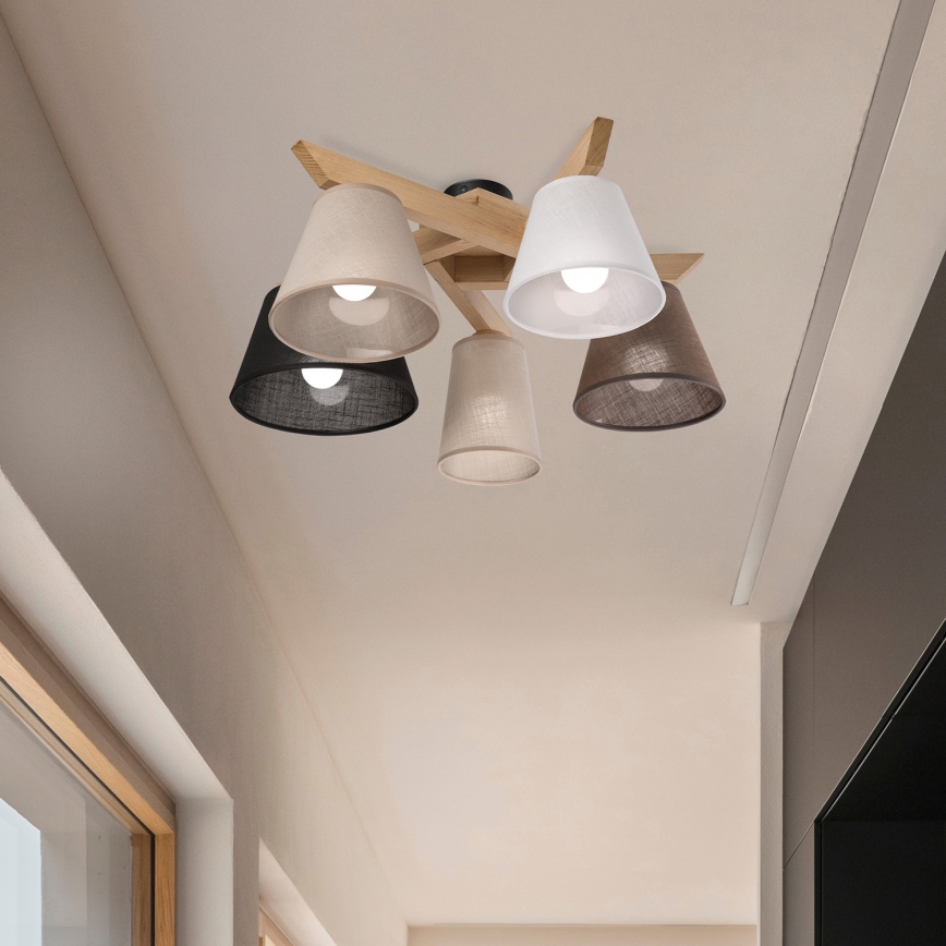 Brilagi - LED  Anbauleuchte ANTHONY 5xE14/40W/230V Eiche