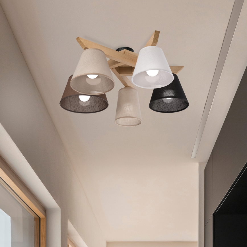 Brilagi - LED  Anbauleuchte ANTHONY 5xE14/40W/230V Eiche