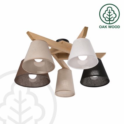 Brilagi - LED  Anbauleuchte ANTHONY 5xE14/40W/230V Eiche