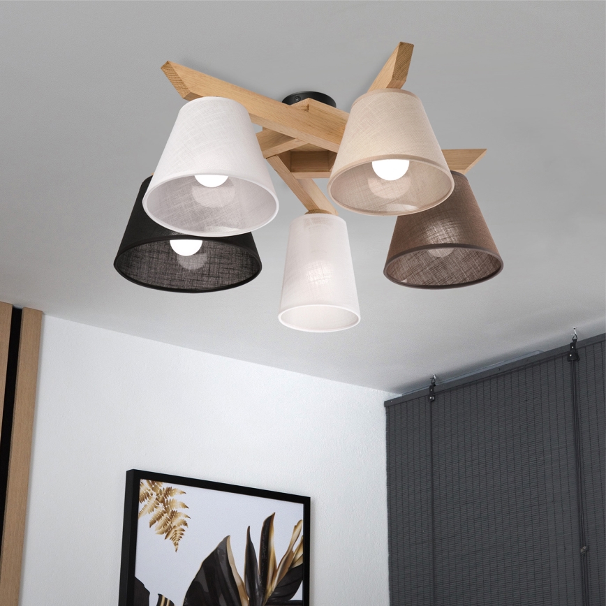 Brilagi - LED  Anbauleuchte ANTHONY 5xE14/40W/230V Eiche