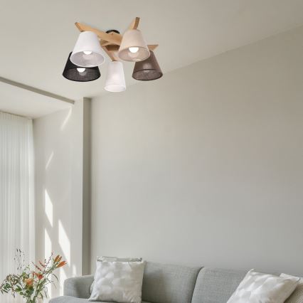 Brilagi - LED  Anbauleuchte ANTHONY 5xE14/40W/230V Eiche