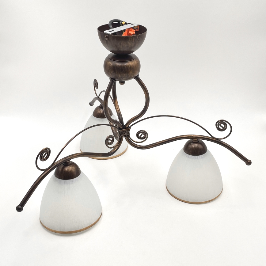 Brilagi - LED-Anbauleuchte ANTICO 3xE27/60W/230V bronzen