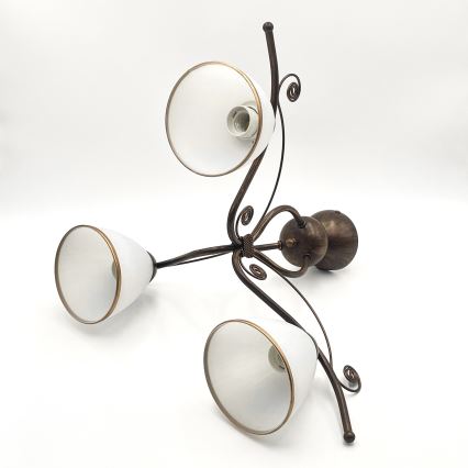 Brilagi - LED-Anbauleuchte ANTICO 3xE27/60W/230V bronzen