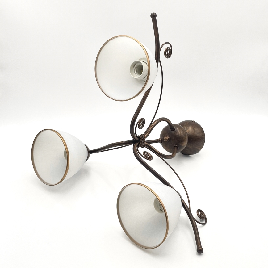 Brilagi - LED-Anbauleuchte ANTICO 3xE27/60W/230V bronzen