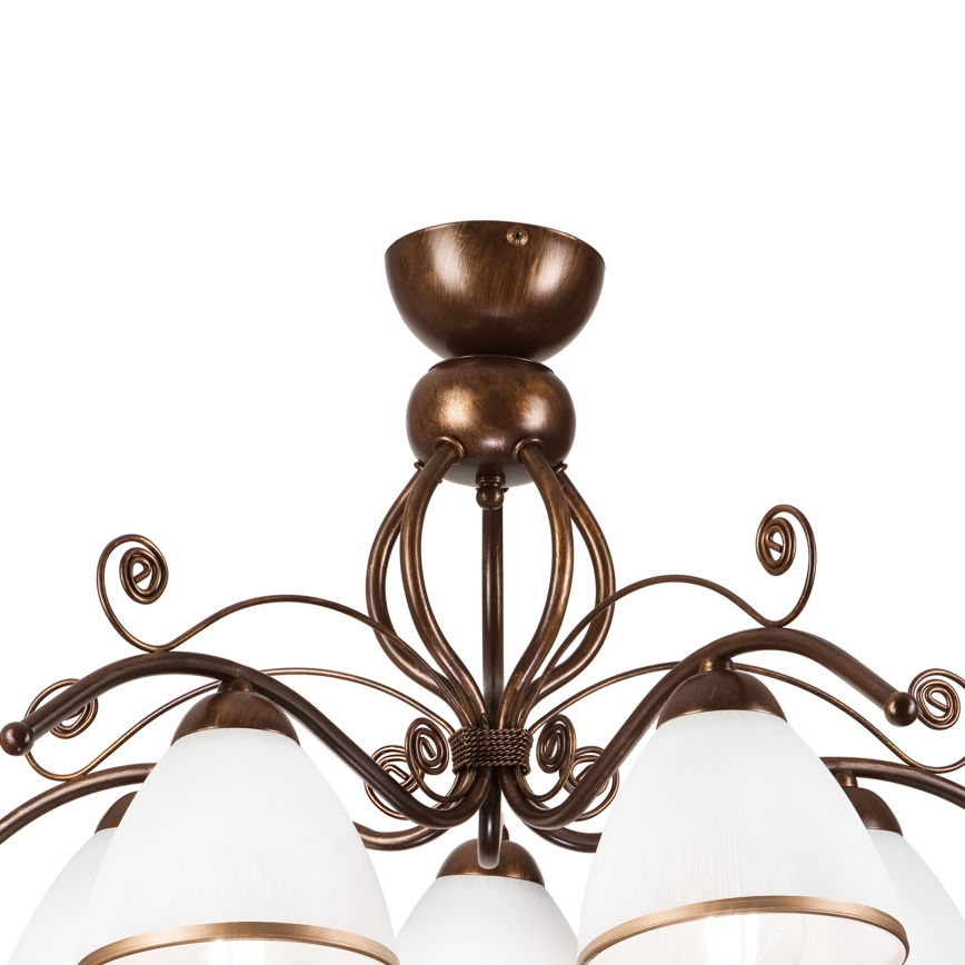 Brilagi - LED-Anbauleuchte ANTICO 5xE27/60W/230V bronzen