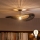 Brilagi - LED-Anbauleuchte CERIA BOHO 1xE27/60W/230V Ø 80 cm schwarz/braun/schwarz
