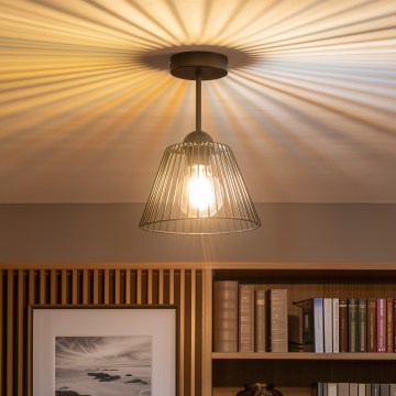 Brilagi - LED-Anbauleuchte CERIA WIRE 1xE27/60W/230V Ø 21 cm schwarz