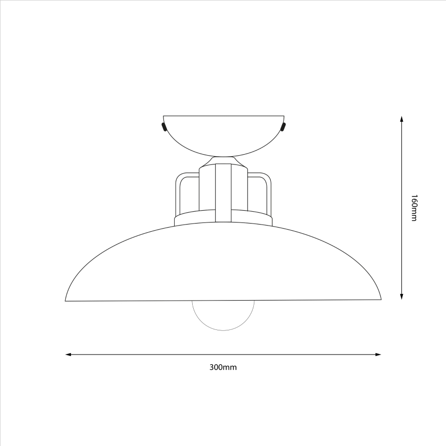 Brilagi - LED Anbauleuchte FLAMENGO 1xE27/60W/230V weiß