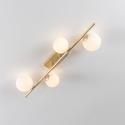 Brilagi - LED-Anbauleuchte MILLA 4xG9/3W/230V golden/weiß