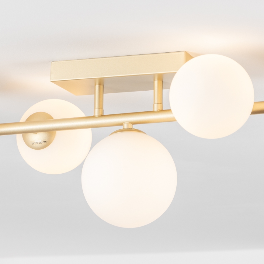 Brilagi - LED-Anbauleuchte MILLA 7xG9/3W/230V golden/weiß