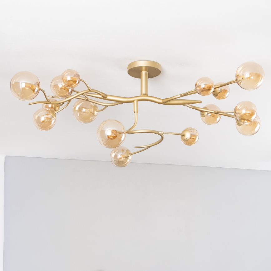 Brilagi - LED-Anbauleuchte MISTEL 15xG9/3W/230V golden