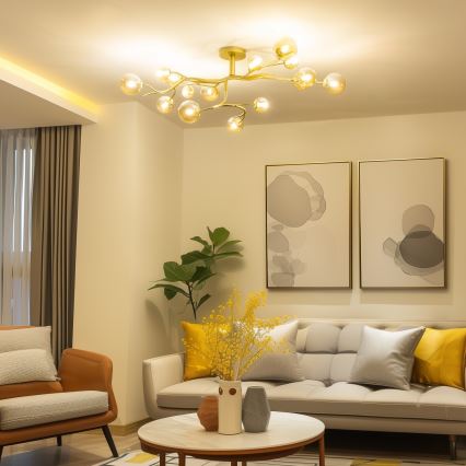 Brilagi - LED-Anbauleuchte MISTEL 15xG9/3W/230V golden