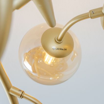 Brilagi - LED-Anbauleuchte MISTEL 15xG9/3W/230V golden