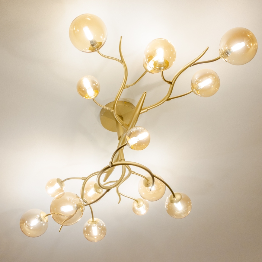 Brilagi - LED-Anbauleuchte MISTEL 15xG9/3W/230V golden