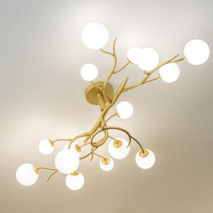 Brilagi - LED-Anbauleuchte MISTEL 15xG9/3W/230V golden/weiß