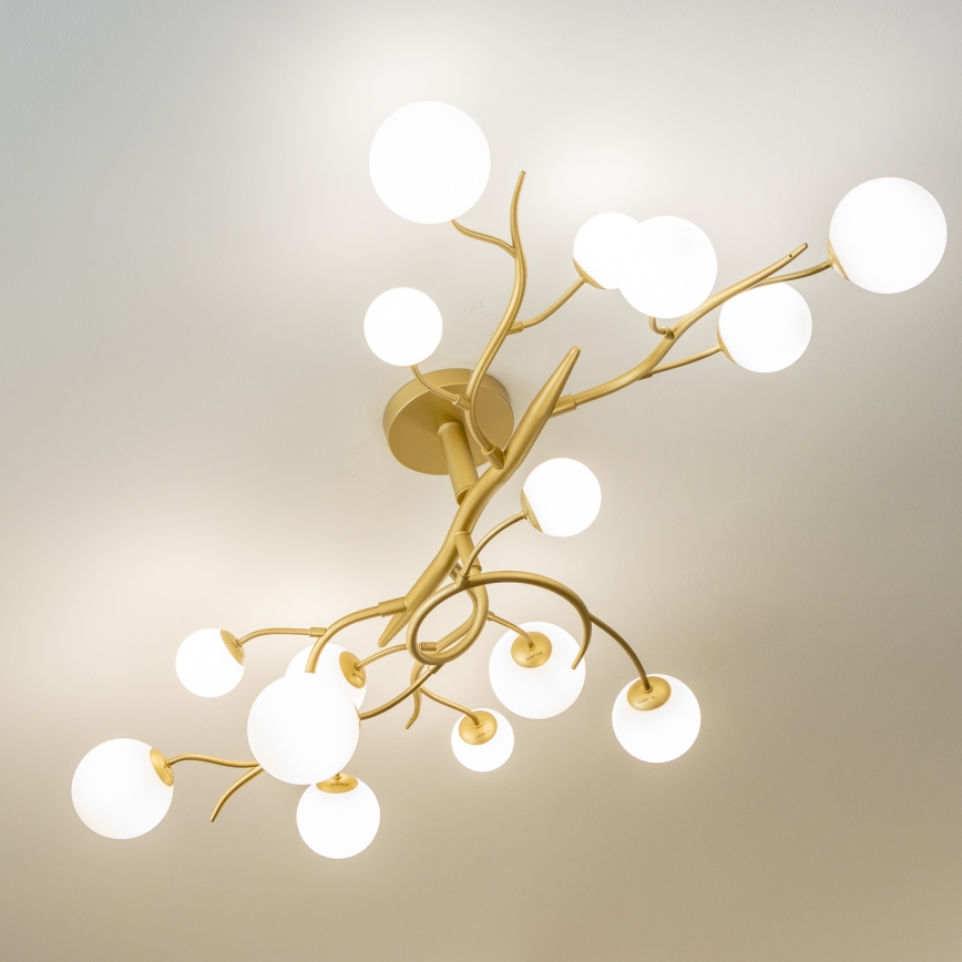 Brilagi - LED-Anbauleuchte MISTEL 15xG9/3W/230V golden/weiß