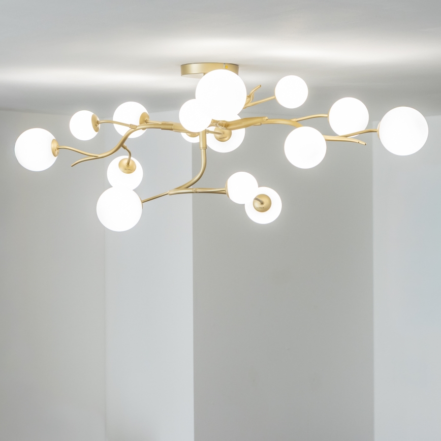 Brilagi - LED-Anbauleuchte MISTEL 15xG9/3W/230V golden/weiß