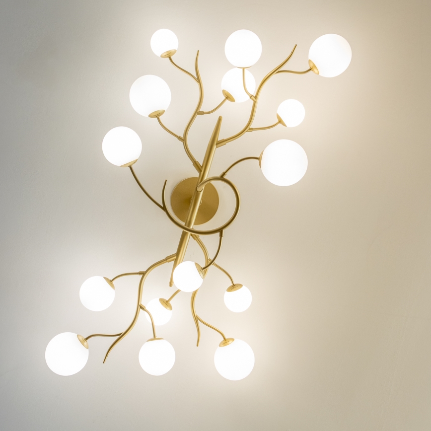 Brilagi - LED-Anbauleuchte MISTEL 15xG9/3W/230V golden/weiß