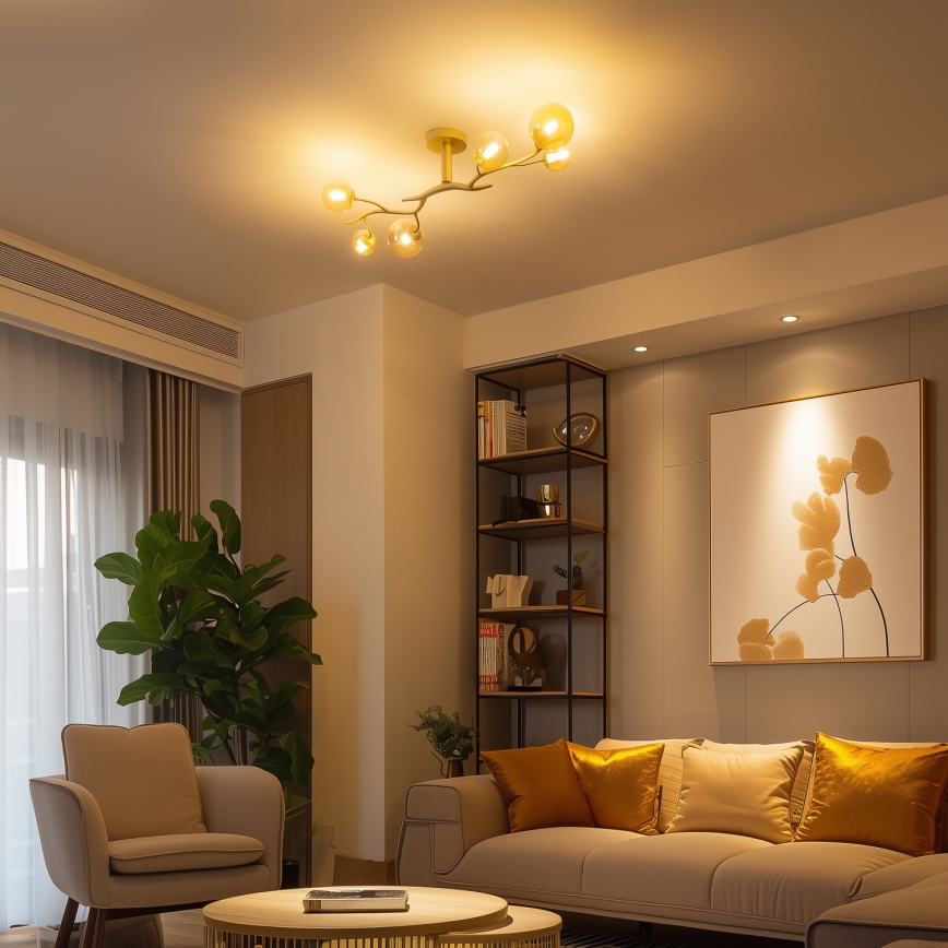 Brilagi - LED-Anbauleuchte MISTEL 6xG9/3W/230V golden