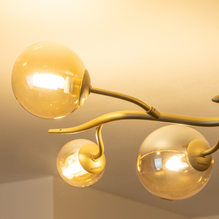 Brilagi - LED-Anbauleuchte MISTEL 6xG9/3W/230V golden