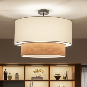 Brilagi - LED-Aufbau-Deckenleuchte CERIA 1x E27/60W/230V Ø 50 cm schwarz/weiß/beige