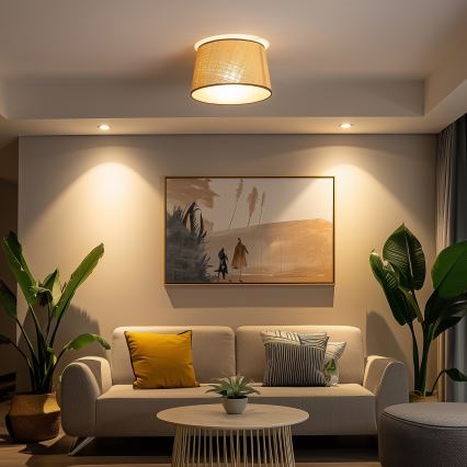 Brilagi - LED-Aufbau-Deckenleuchte CERIA 1xE27/40W/230V Ø 35 cm beige