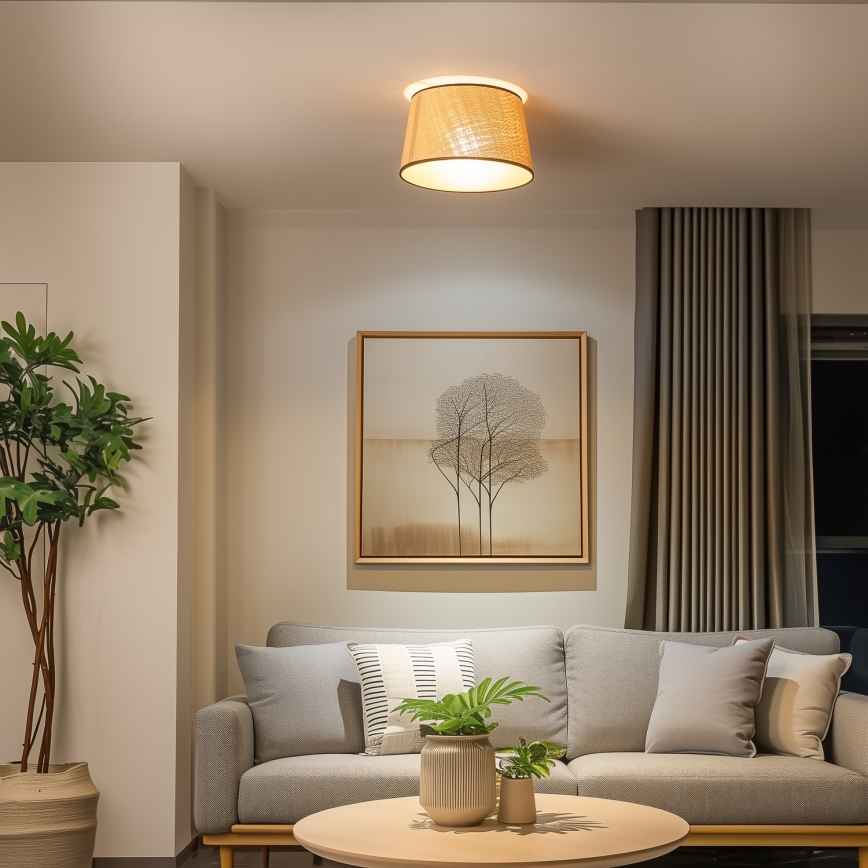 Brilagi - LED-Aufbau-Deckenleuchte CERIA 1xE27/40W/230V Ø 35 cm beige