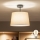 Brilagi - LED Aufbau-Deckenleuchte CERIA 1xE27/60W/230V Ø 30 cm schwarz/beige