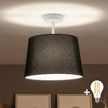 Brilagi - LED-Aufbau-Deckenleuchte CERIA 1xE27/60W/230V Ø 30 cm weiß/schwarz