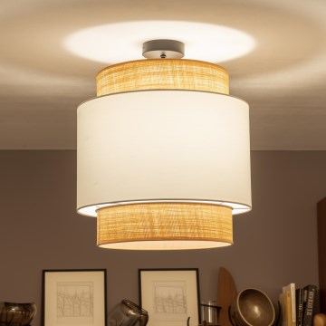 Brilagi - LED-Aufbau-Deckenleuchte CERIA 1xE27/60W/230V Ø 40 cm schwarz/beige/weiß