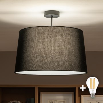 Brilagi - LED-Aufbau-Deckenleuchte CERIA 1xE27/60W/230V Ø 45 cm schwarz