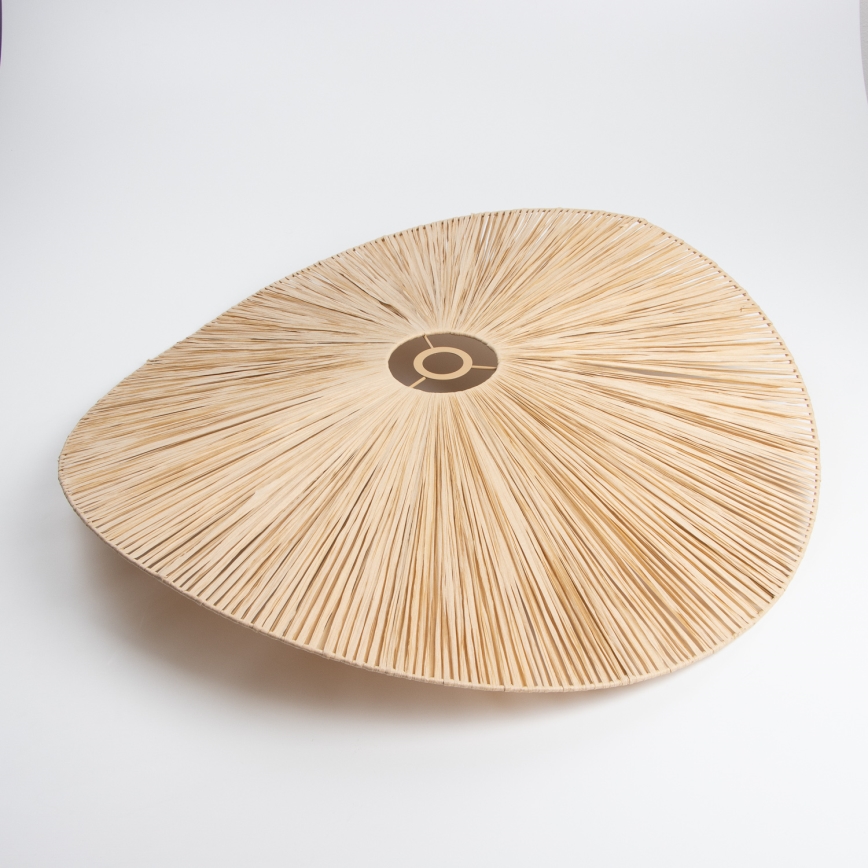 Brilagi - LED Aufbau-Deckenleuchte CERIA BOHO 1xE27/40W/230V Ø 80 cm Raffia/Eiche