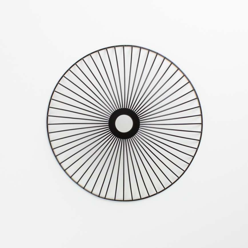 Brilagi - LED-Aufbau-Deckenleuchte CERIA WIRE 1xE27/40W/230V Ø 38 cm Schwarz/Eiche