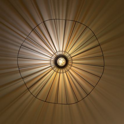 Brilagi - LED-Aufbau-Deckenleuchte CERIA WIRE 1xE27/40W/230V Ø 80 cm schwarz