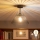 Brilagi - LED-Aufbau-Deckenleuchte CERIA WIRE 1xE27/60W/230V Ø 30 cm schwarz